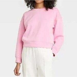 Scoop NYC Pink Crewneck Sweatshirt